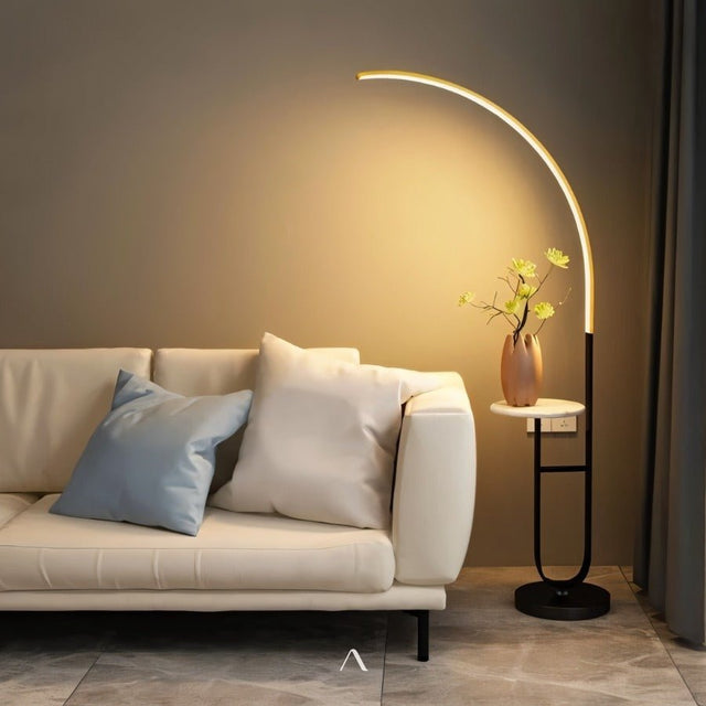 Coffer Side Table & Lamp