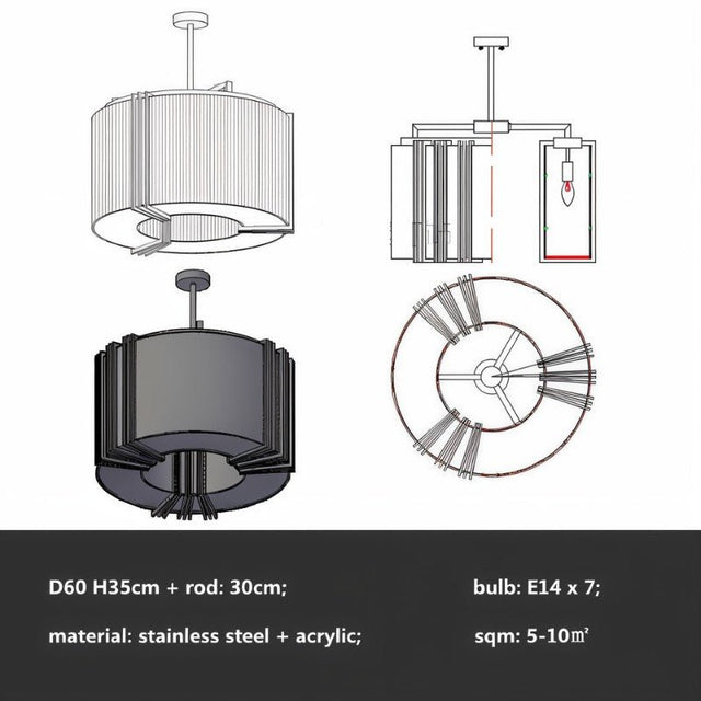 Glazing Chandelier