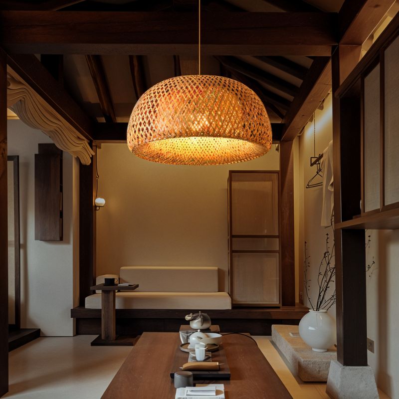 image_text: hand-weaved-rattan-cocoon-pendant-light-722025 ...