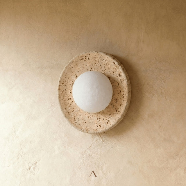 Saone Travertine Lamp