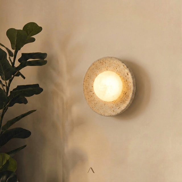 Saone Travertine Lamp