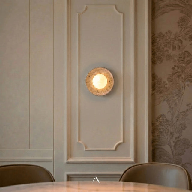 Saone Travertine Lamp