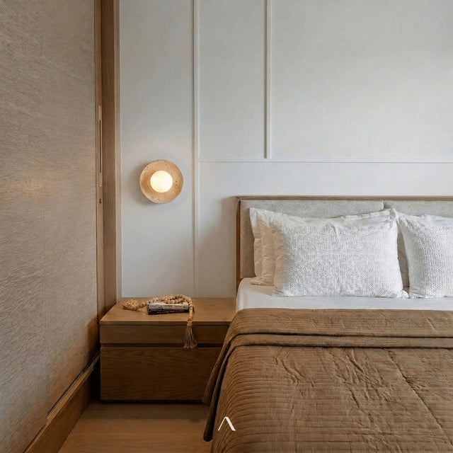 Saone Travertine Lamp