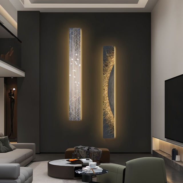 Shimmer Steel Illuminated Art