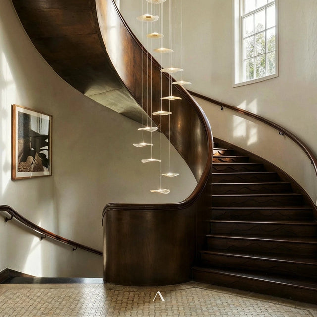 Shoring Staircase Chandelier