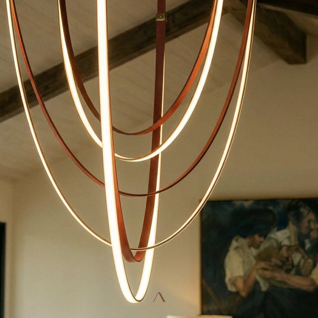 Simoom Leather Chandelier