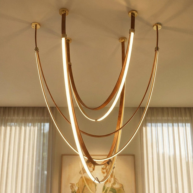 Simoom Leather Chandelier