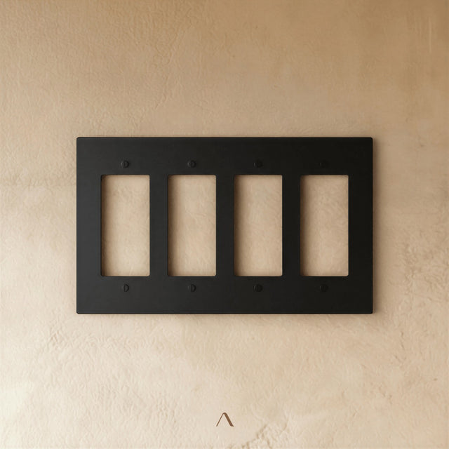 The Brantome Brass Plate (Night Black)