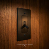 The Brantome Brass Plate (Night Black)