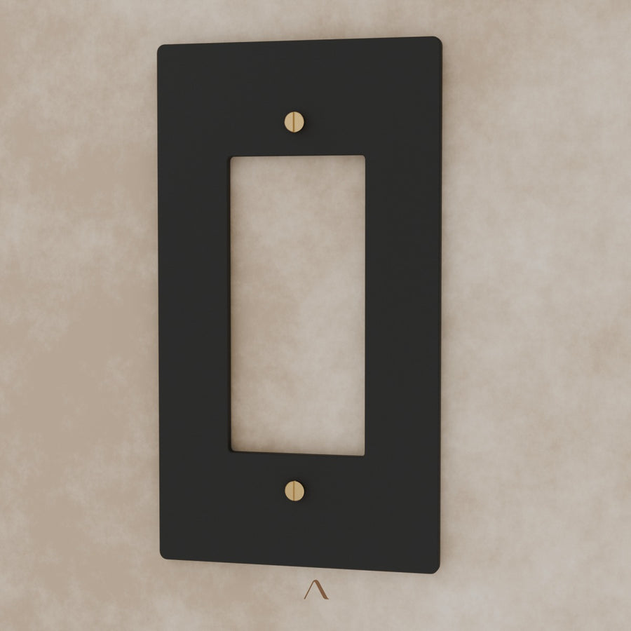 The Brantome Brass Plate (Night Black with Brass) (Custom Module)