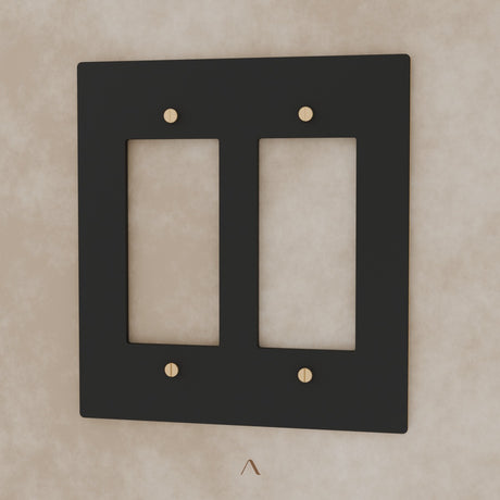 The Brantome Brass Plate (Night Black with Brass) (Custom Module)