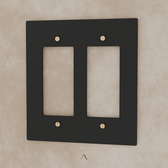 The Brantome Brass Plate (Night Black with Brass) (Custom Module)
