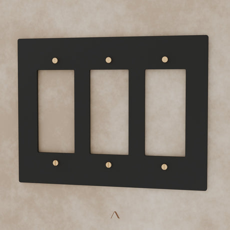 The Brantome Brass Plate (Night Black with Brass) (Custom Module)
