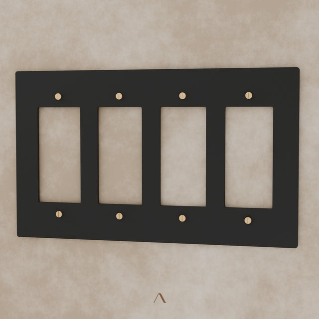 The Brantome Brass Plate (Night Black with Brass) (Custom Module)