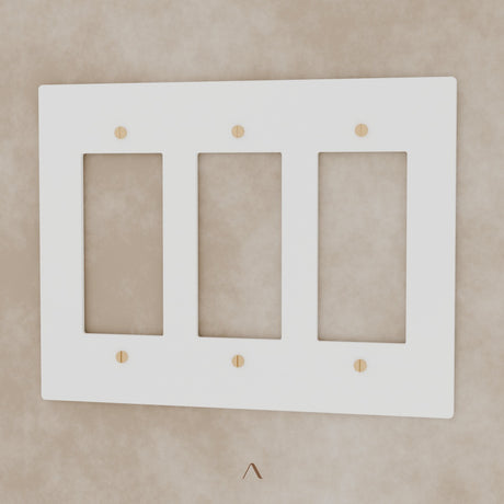 The Brantome Brass Plate (White with Brass) (Custom Module)