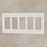 The Brantome Brass Plate (White with Brass) (Custom Module)