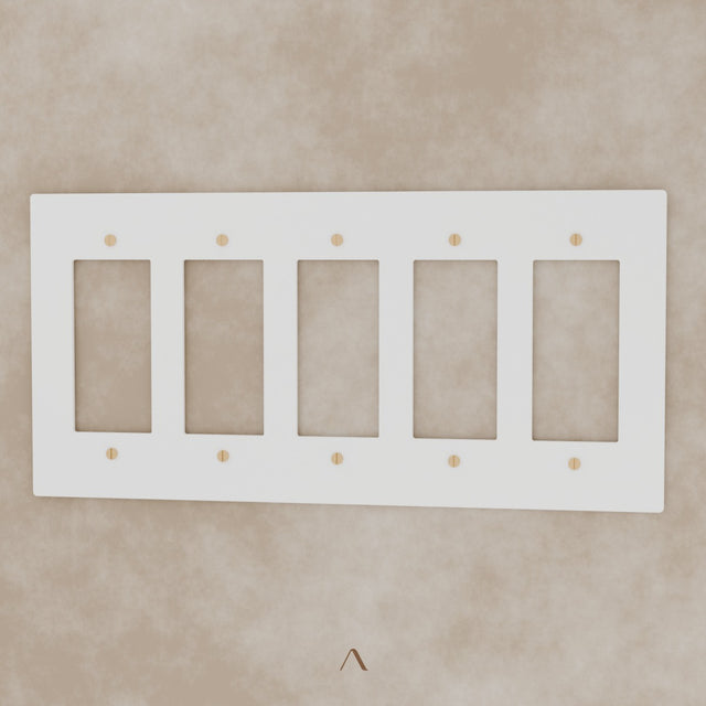 The Brantome Brass Plate (White with Brass) (Custom Module)
