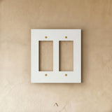 The Brantome Brass Plate (White with Brass)