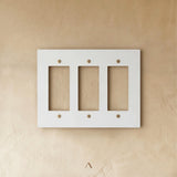 The Brantome Brass Plate (White with Brass)