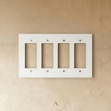 The Brantome Brass Plate (White with Brass)