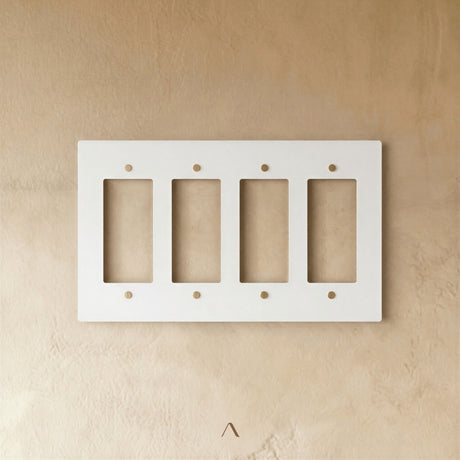 The Brantome Brass Plate (White with Brass)