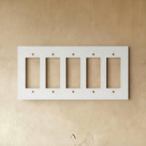 The Brantome Brass Plate (White with Brass)