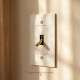 The Brantome Brass Plate (White with Brass)