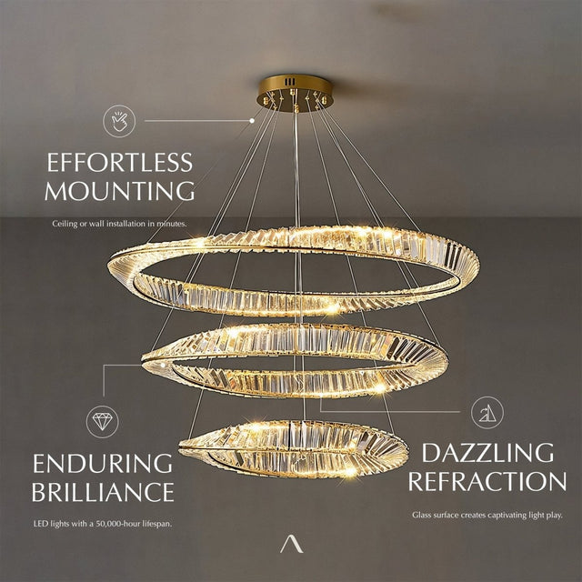 Tropes 3-Tier Chandelier