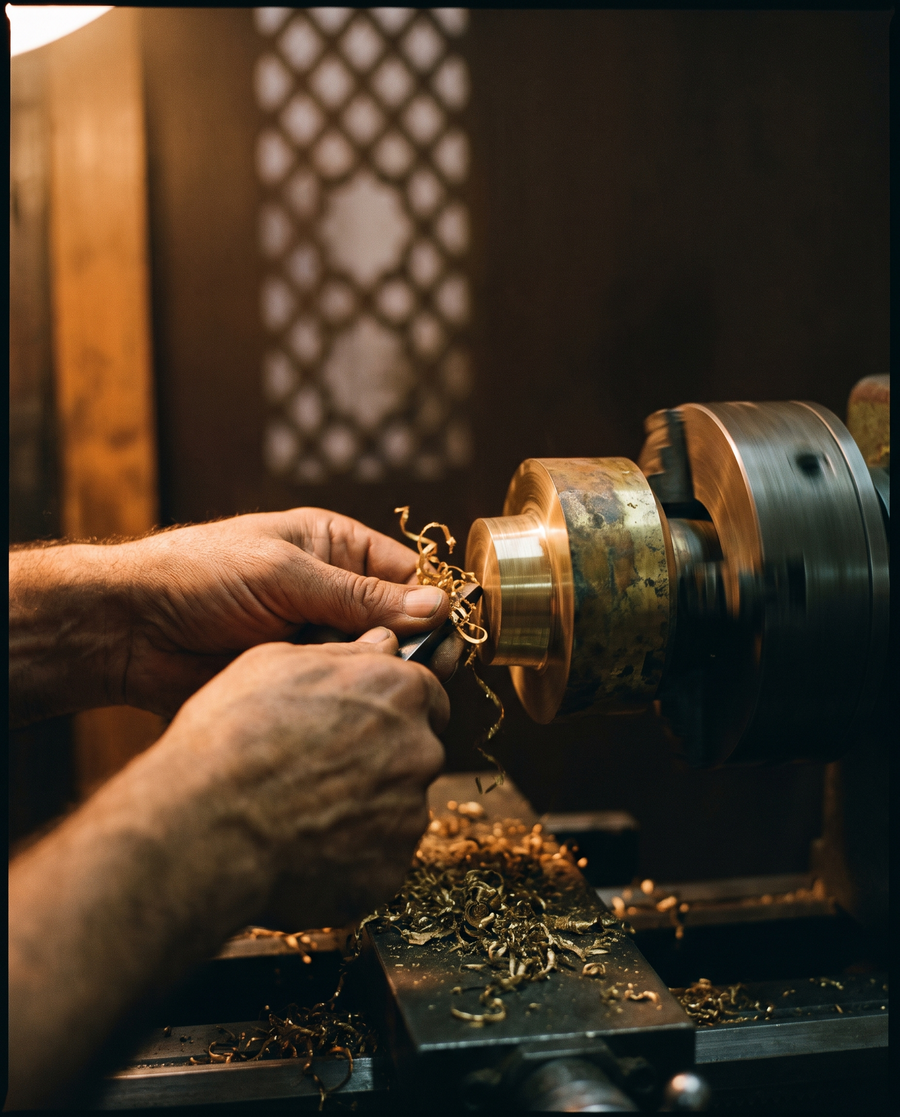 Brass, alabaster, and time