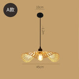 Bambus Chandelier Rattan Lamp