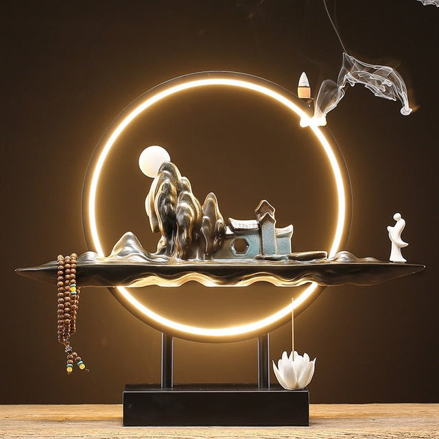 Sela Monk Incense Burner Table Lamp