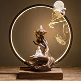 Sela Monk Incense Burner Table Lamp