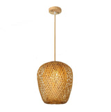 Rattan Cocoon Pendant Light