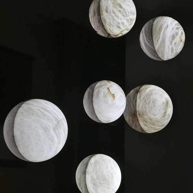 Helios Alabaster Wall Sconce