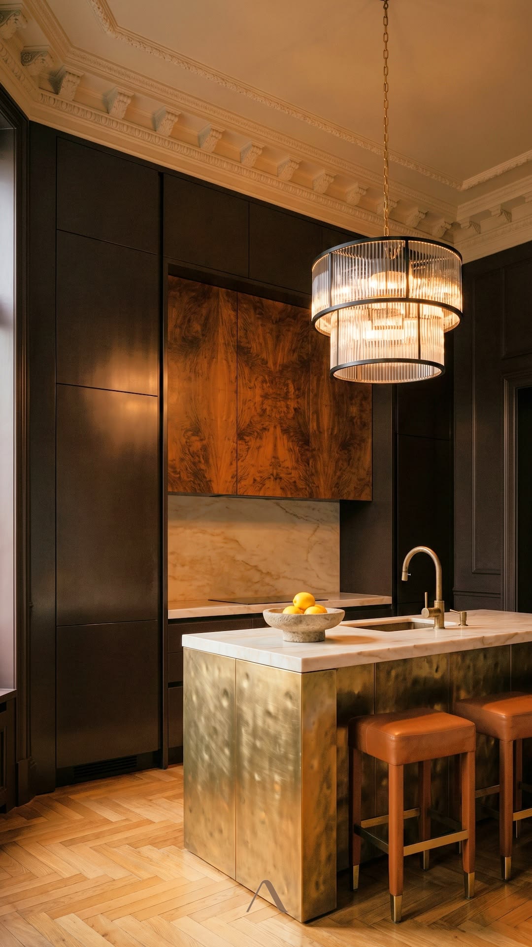 Dark Paris kitchen