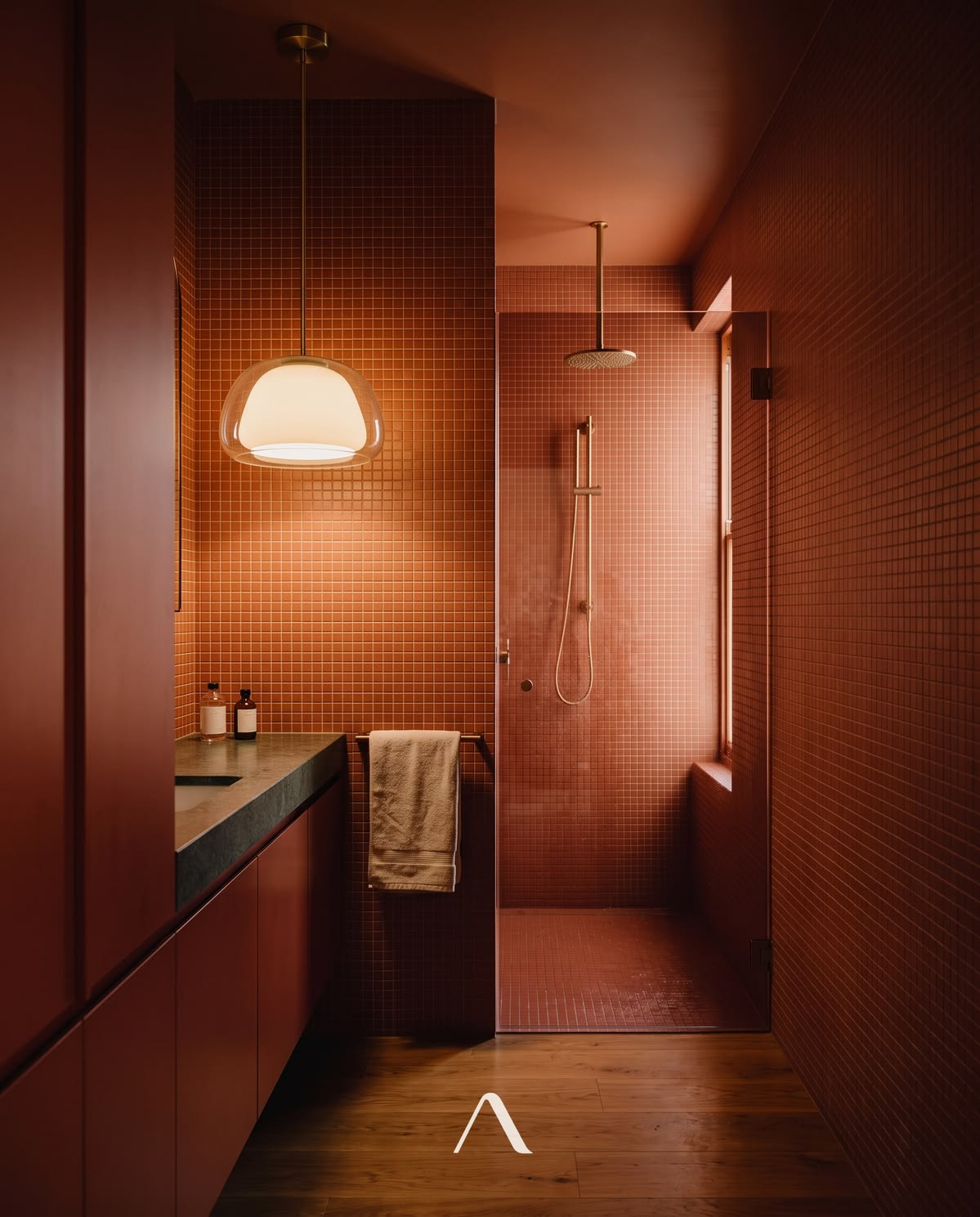 Terracotta shower room