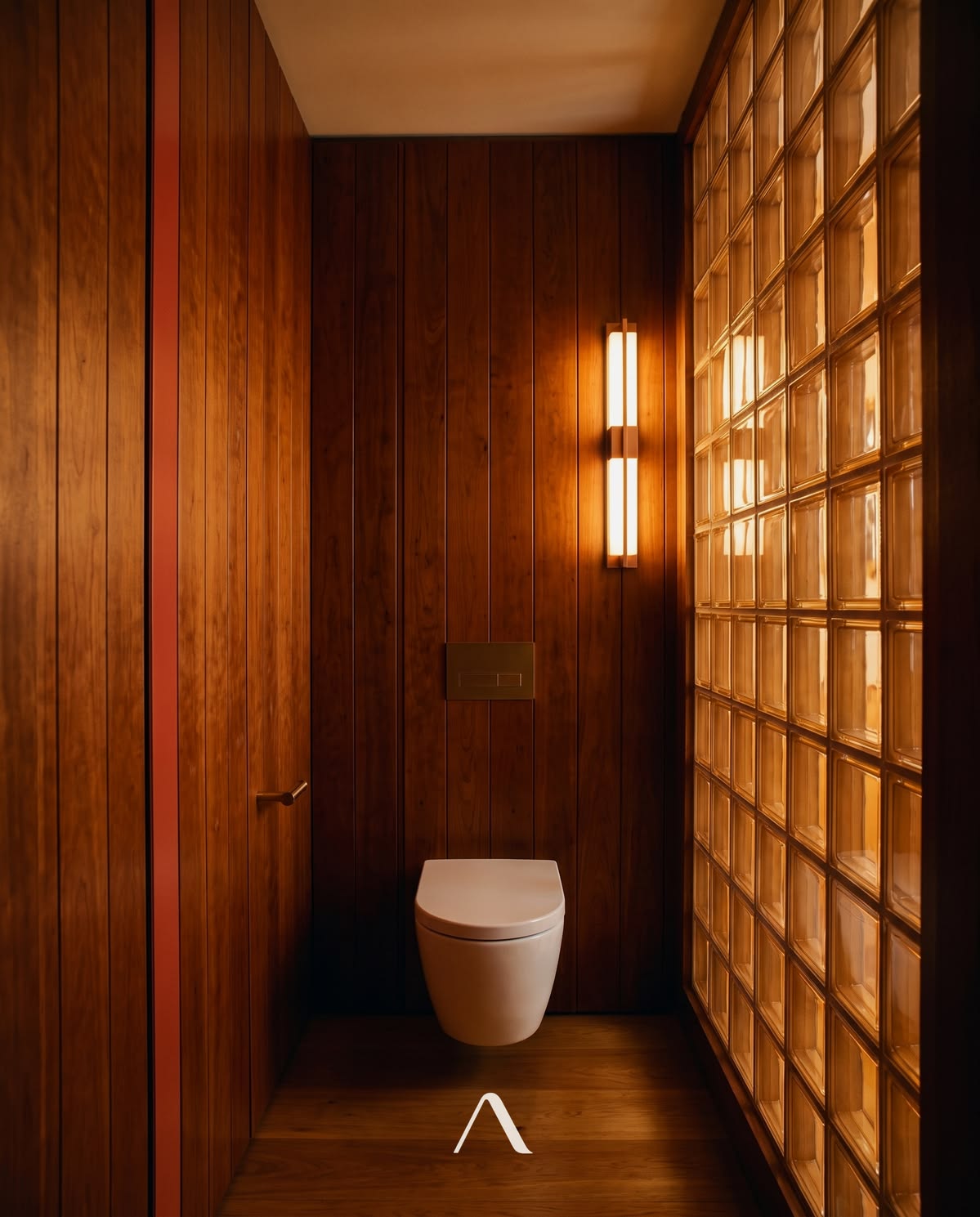 Mahogany cloakroom