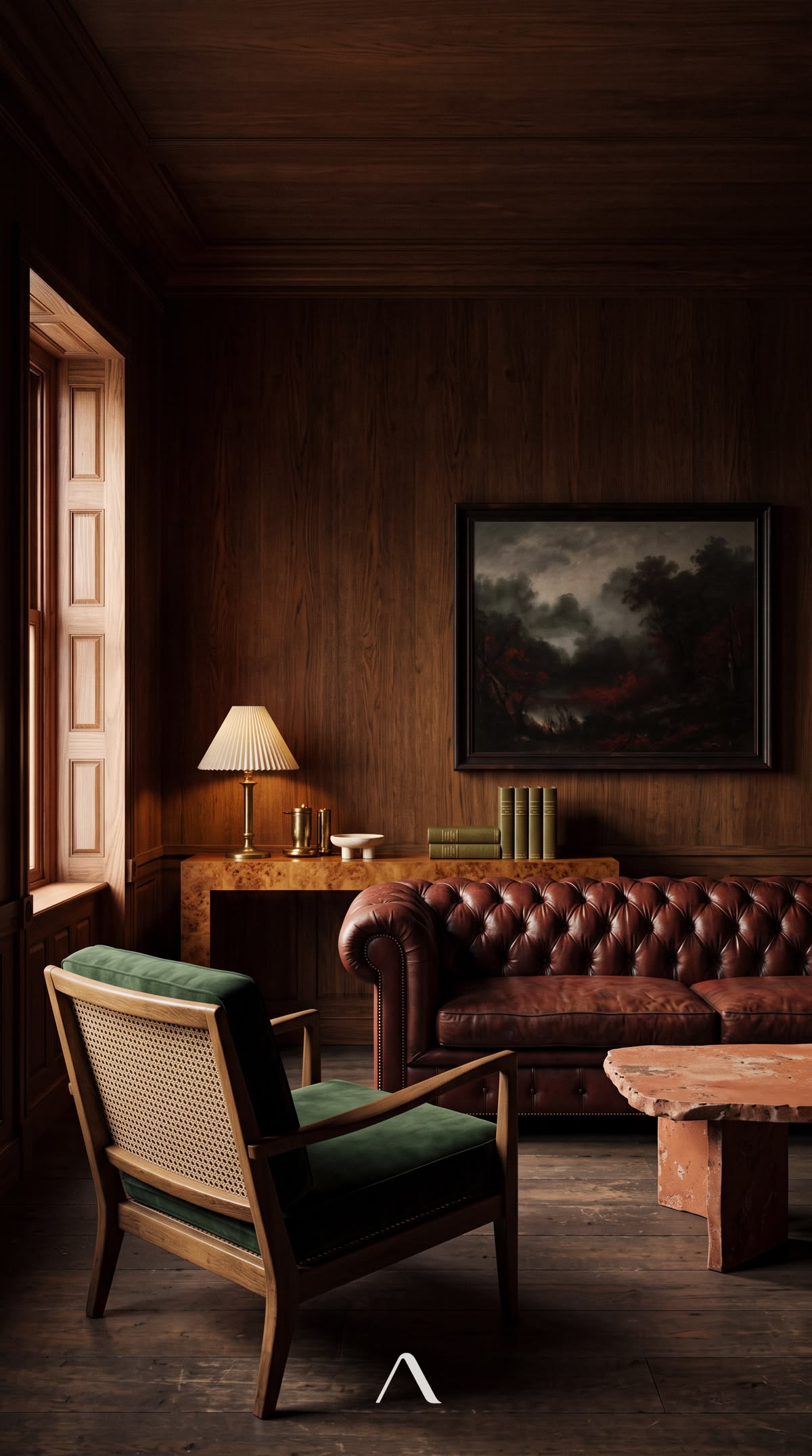 Oak panelled room